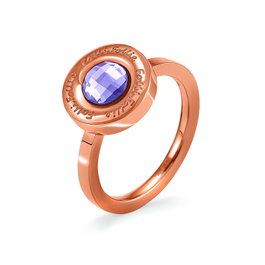 Folli Follie Anillo de Acero Inoxidable Dorado Talla 50