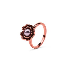 Folli Follie Anillo 3R16T056RDP-54 para Mujer en Acero Inoxidable Rosa
