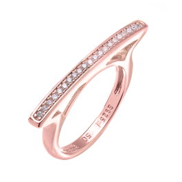 Folli Follie Anillo 3R17S012RC-50 Rosa Talla 50