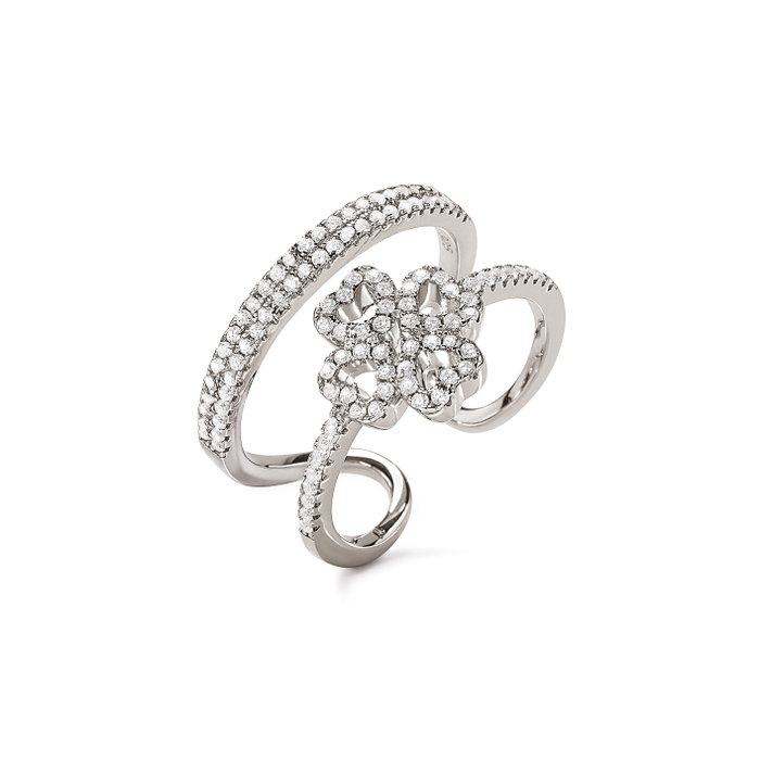 Folli Follie Anillo de Plata de Ley Plateado Talla 52 Folli Follie Anillo de Plata de Ley Plateado Talla 52