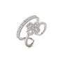 Folli Follie Anillo de Plata de Ley Plateado Talla 52