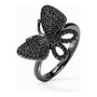 Folli Follie Anillo de Plata de Ley Negro Talla 54