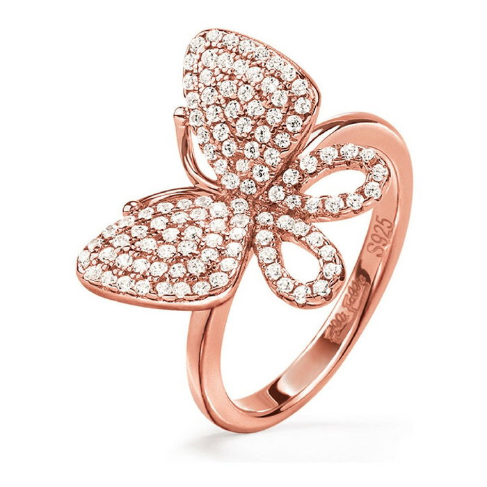 Folli Follie Anillo de Plata de Ley Rosa Tamaño 52