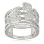 Folli Follie Anillo de Plata de Ley Plateado Talla 52