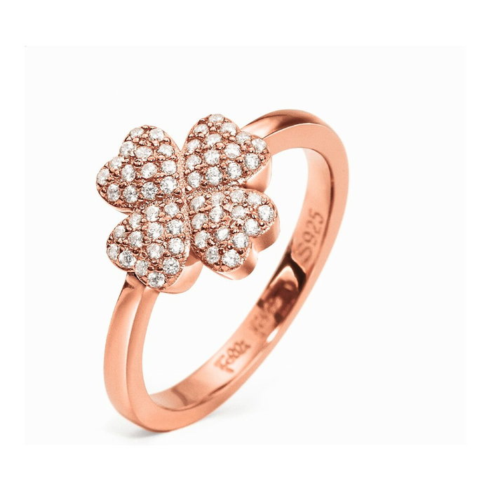 Folli Follie Anillo de Plata de Ley Rosa Tamaño 52