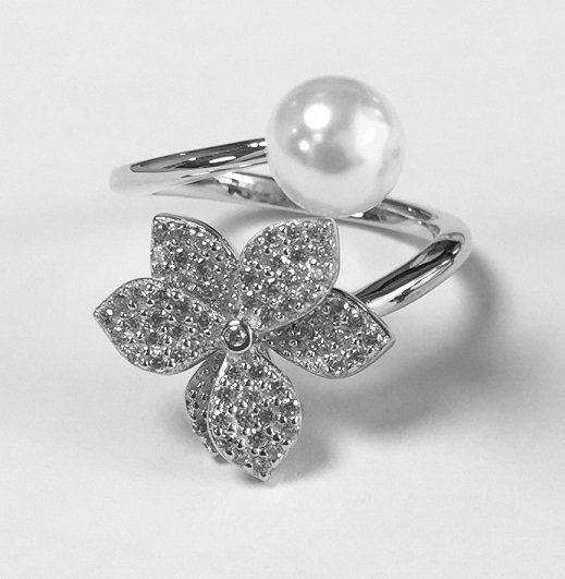 Folli Follie Anillo 3R19S150CW-52 de Plata de Ley Folli Follie Anillo 3R19S150CW-52 de Plata de Ley