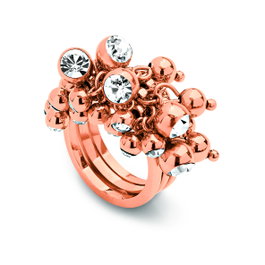 Folli Follie Anillo 3R1T004RC-52 Rosa