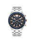 Police PL15995JSTBL61M con esfera azul y correa plateada