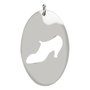 Folli Follie Colgante 1P9F057 Gris de Acero Inoxidable