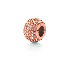 Folli Follie 3P0T023RS Abalorio para Mujer en Plata de Ley y Dorado