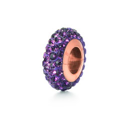 Folli Follie Joyería 3P0T024RX con Esfera Morada y Plata de Ley
