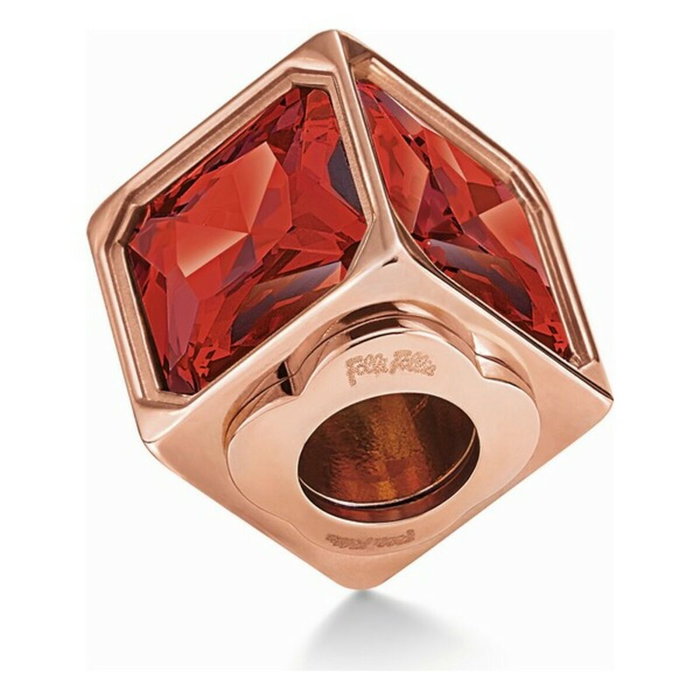 Folli Follie Joyería 3P16T008RR con Esfera Roja y Plata de Ley Folli Follie Joyería 3P16T008RR con Esfera Roja y Plata de Ley