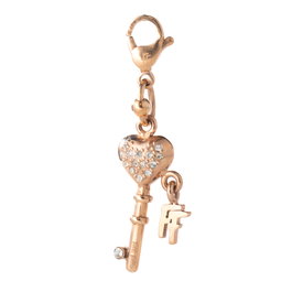 Folli Follie Colgante de Acero Inoxidable Rosa 3P1T010RC