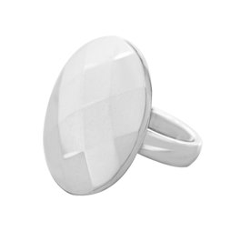 Folli Follie Anillo de Acero Inoxidable Plateado Talla 54