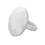 Folli Follie Anillo de Acero Inoxidable Plateado Talla 54