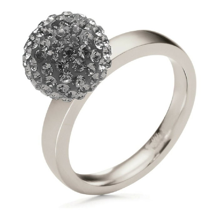 Folli Follie Anillo Plateado de Acero Inoxidable Talla 54 Folli Follie Anillo Plateado de Acero Inoxidable Talla 54