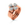 Folli Follie Anillo 3R0T064RC-56 para Mujer en Acero Inoxidable