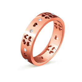 Folli Follie Anillo 3R14T014RC-52 Rosa Talla 52