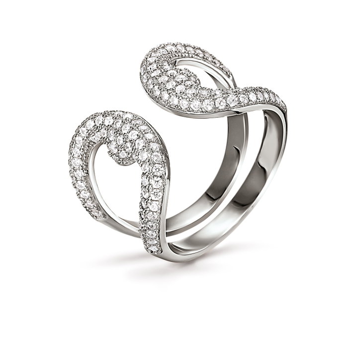 Folli Follie Anillo de Plata de Ley Plateado Talla 54 Folli Follie Anillo de Plata de Ley Plateado Talla 54