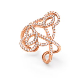 Folli Follie Anillo Rosa Talla 56