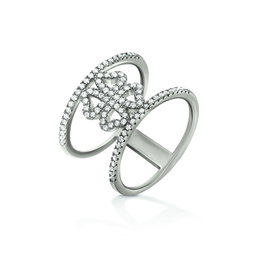 Folli Follie Anillo Plateado de Acero Inoxidable