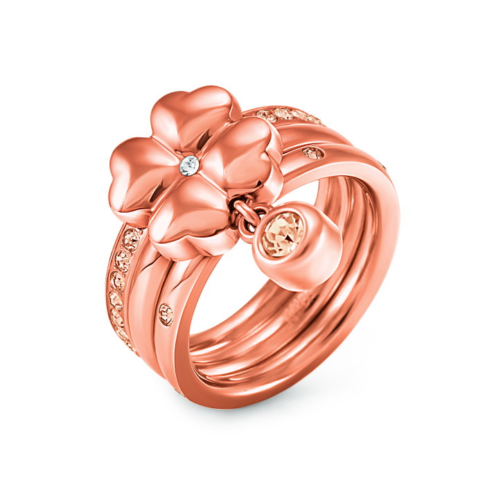 Folli Follie Anillo de Acero Inoxidable Rosa Talla 50 Folli Follie Anillo de Acero Inoxidable Rosa Talla 50