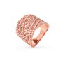 Folli Follie Anillo Rosa en Acero Inoxidable Talla 52
