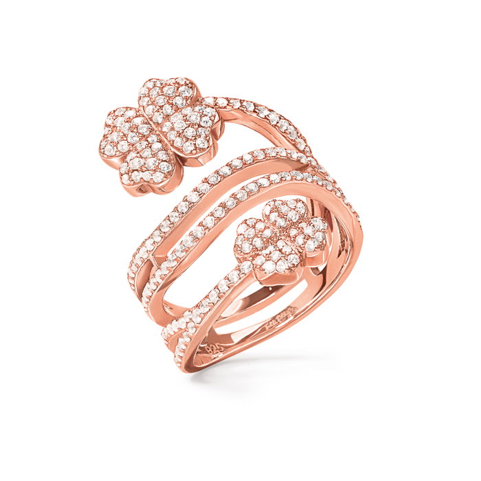 Folli Follie Anillo 3R17S048RC-52 Rosa Talla 52 Folli Follie Anillo 3R17S048RC-52 Rosa Talla 52