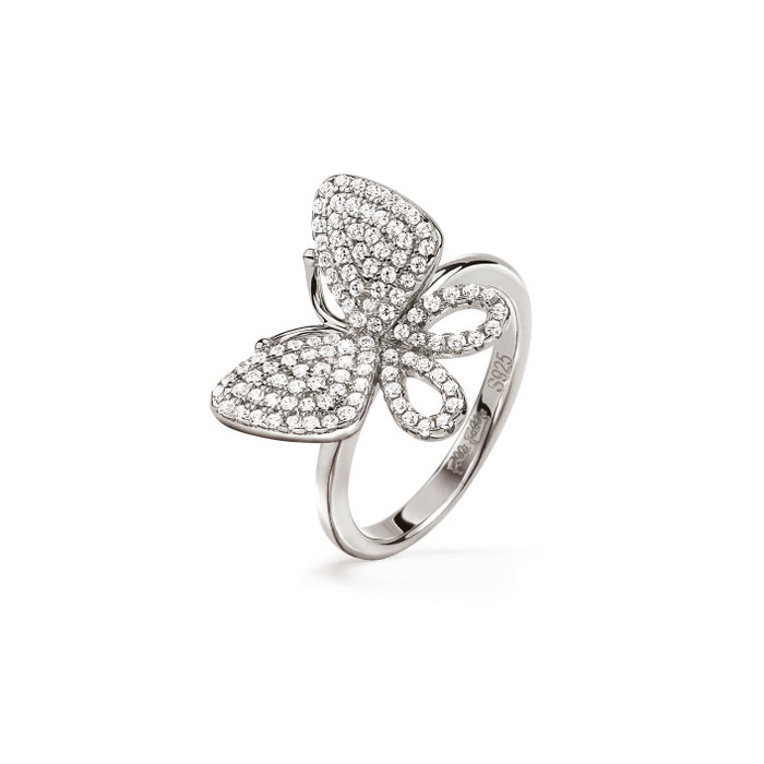 Folli Follie Anillo de Plata de Ley Plateado Talla 46 Folli Follie Anillo de Plata de Ley Plateado Talla 46