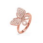 Folli Follie Anillo de Plata de Ley Rosa Talla 46