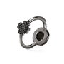 Folli Follie Anillo de Plata de Ley Negro Tamaño 52