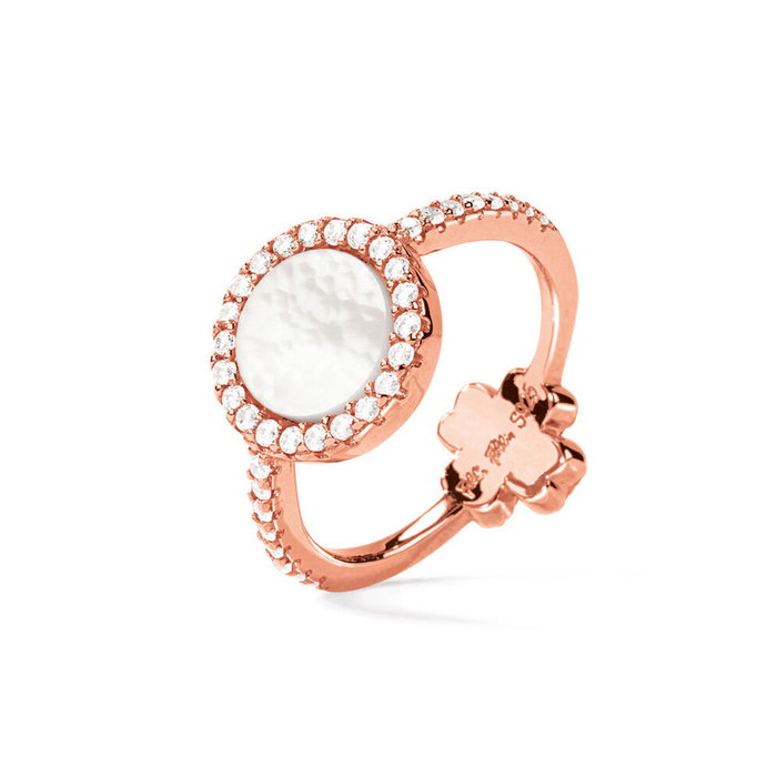 Folli Follie Anillo de Plata de Ley Rosa Talla 54 Folli Follie Anillo de Plata de Ley Rosa Talla 54