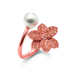 Folli Follie Anillo de Plata de Ley Rosa Talla 52