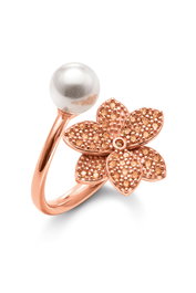 Folli Follie Anillo de Plata de Ley Rosa Talla 56