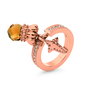 Folli Follie Anillo de Acero Inoxidable Rosa Talla 54
