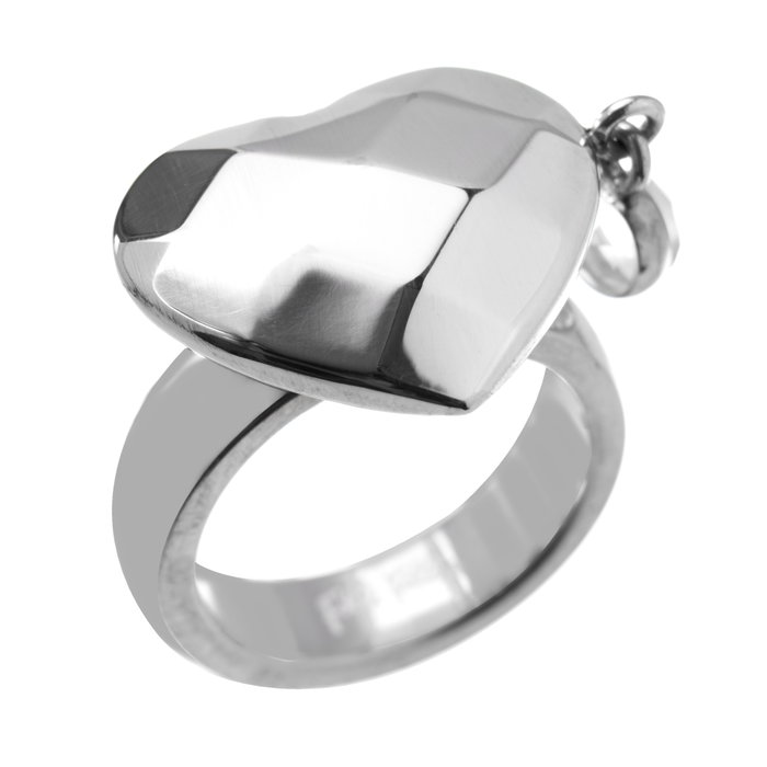 Folli Follie Anillo Plateado de Acero Inoxidable Talla 56 Folli Follie Anillo Plateado de Acero Inoxidable Talla 56