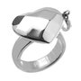 Folli Follie Anillo Plateado de Acero Inoxidable Talla 56