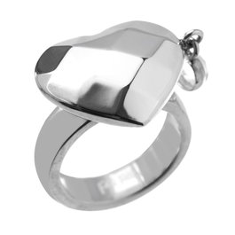 Folli Follie Anillo de Acero Inoxidable Plateado Talla 58