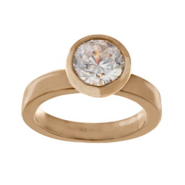 Folli Follie Anillo de Plata de Ley Dorado Talla 52