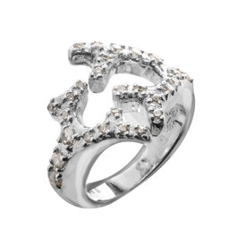 Folli Follie Anillo de Plata de Ley Plateado Talla 54