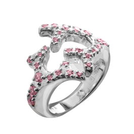 Folli Follie Anillo de Plata de Ley Plateado Talla 54