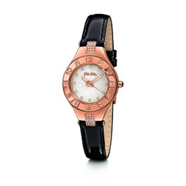 Folli Follie WF14B004SS Reloj Analógico Dorado y Negro