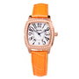 Folli Follie WF14B020SDS Reloj de Mujer con Correa de Cuero Naranja