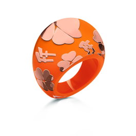 Folli Follie Anillo 3R0A077RO-52 Naranja Talla 52
