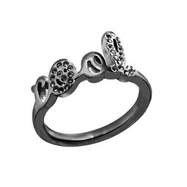 Folli Follie Anillo 3R17T069AK-54 para Mujer en Negro