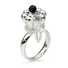 Folli Follie Anillo 3R2F007K-56 de Acero Inoxidable Plateado