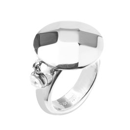 Folli Follie Anillo Plateado de Acero Inoxidable Talla 54