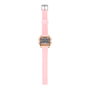 Iam Reloj Digital IAM-KIT03 con Correa Rosa y Caja Dorada