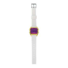Iam Reloj Digital IAM-KIT05 con Caja Dorada y Correa Blanca