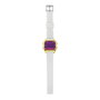 Iam Reloj Digital IAM-KIT05 con Caja Dorada y Correa Blanca